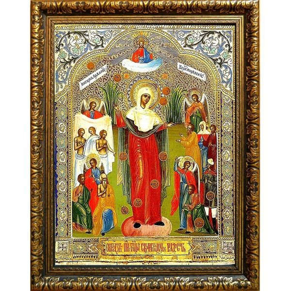 Икона Божьей Матери Всех скорбящих радость на холсте. - купить по ...