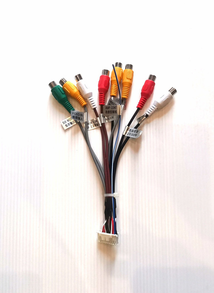 Разъём RCA 20 pin для автомагнитолы Андроид, усилителя, AUX, сабвуфера ...