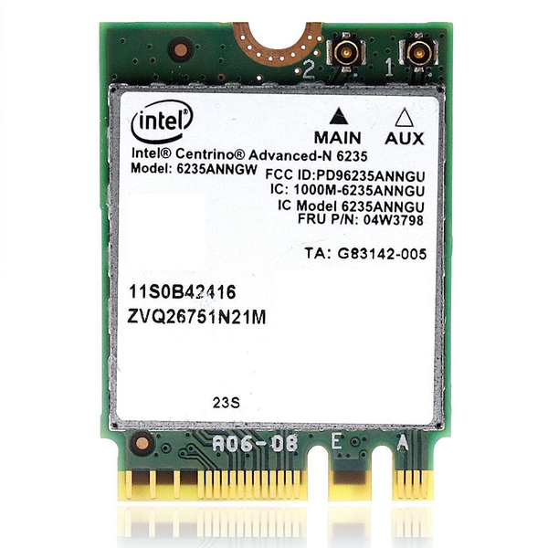 Сетевая карта Intel 6235 NGFF 300M 2.4 / 5G Bluetooth 4.0 WIFI карта ...