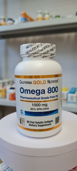 California Gold Nutrition Omega 800, 90 softgels Калифорния Голд ...