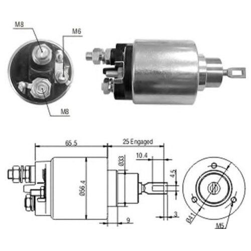 Где находится тяговое реле Втягивающее реле стартера Magneti Marelli 940113050052 - Magneti Marelli арт. 94