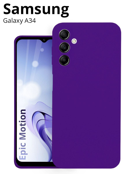 Чехол для Samsung Galaxy A34 (Самсунг Гэлакси А34), тонкий с матовым ...