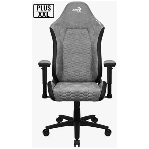 Игровое компьютерное кресло Aerocool CROWN PLUS AeroSuede Stone Grey ...