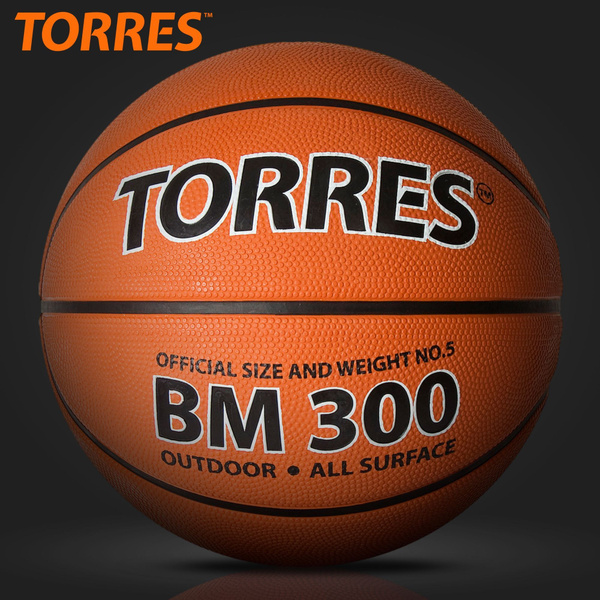 Мяч баскетбольный TORRES TORRESбаскBM300, 5 размер, коричневый купить ...