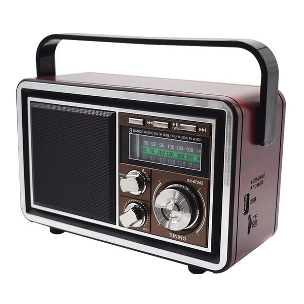 Радиоприемник портативный в ретро стиле RX-BT065, FM/AM/SW, USB купить ...