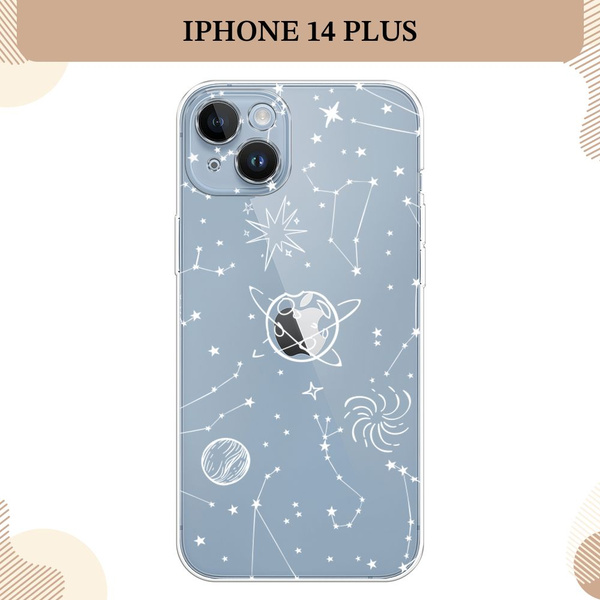Силиконовый чехол на Apple iPhone 14 Plus / Айфон 14 Плюс, Планеты в ...