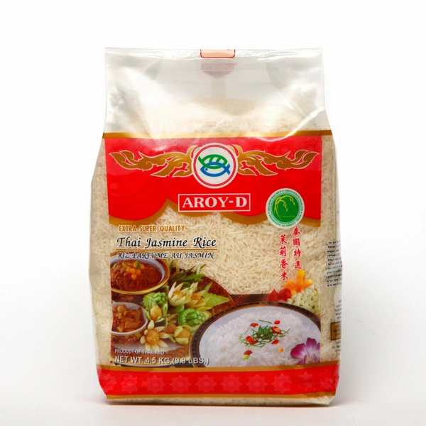 Рис жасмин тайский, белый, длиннозерный категория А Aroy-D (Арой-Ди), 4 ...