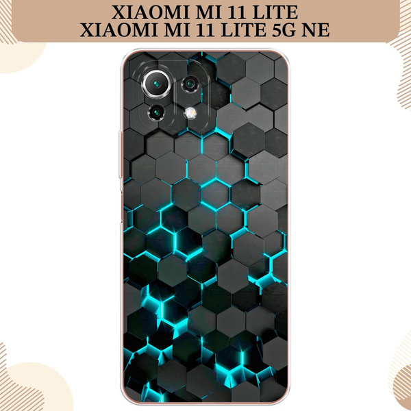 Силиконовый чехол на Xiaomi Mi 11 Lite/5G NE / Сяоми Ми 11 Лайт Соты ...
