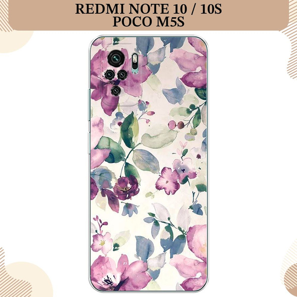 QIYIN Coque Pour Xiaomi POCO M5s/Xiaomi Redmi Note 10 4G/Redmi Note 10S, Silicone Coloré Case Protégez La Caméra, Étui Ultra-Fin Antichoc Pour Femme, Housse Élégant Avec Support Pour Bague (Gris