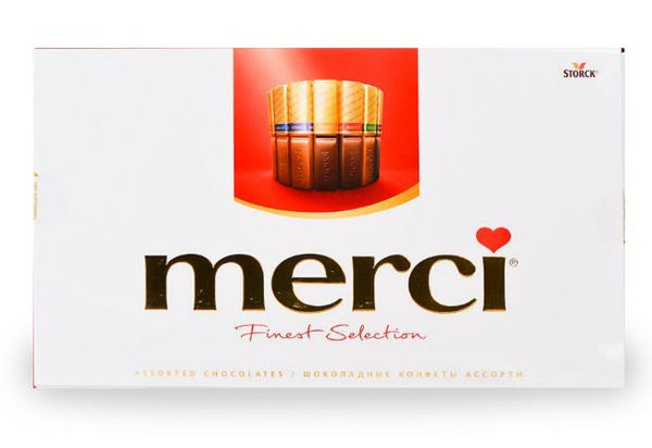 Набор шоколадных конфет, Merci, 400 г, Германия - купить с доставкой по ...