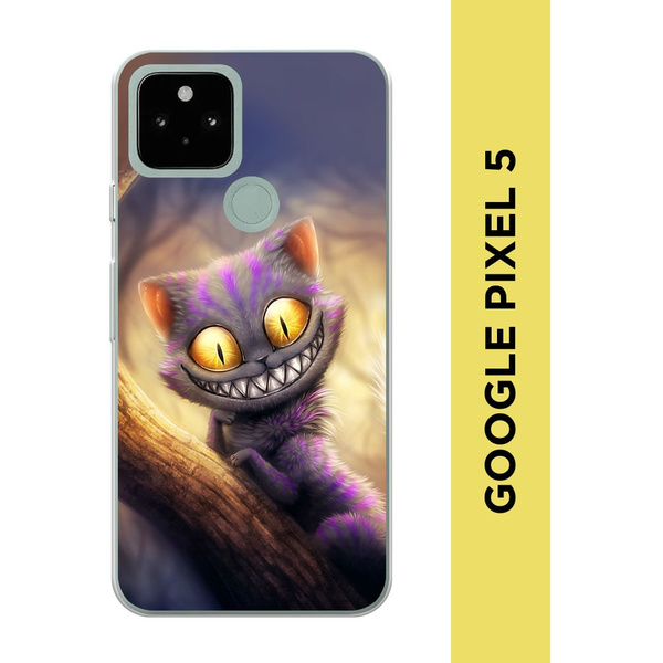 Силиконовый чехол на Google Pixel 5 / Гугл Пиксель 5 "Cheshire Cat ...