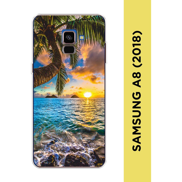 Силиконовый чехол на Samsung Galaxy A8 (2018) / Самсунг A8 (2018 ...