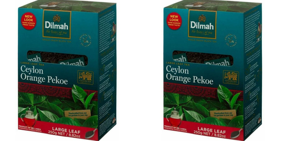 Dilmah чай черный крупнолистовой,250 г, 2 шт - купить с доставкой по ...