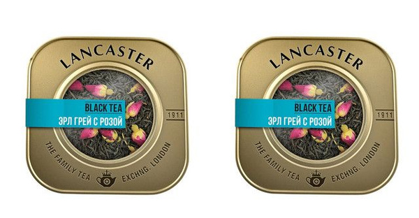Lancaster Чай черный С бергамотом, лепестками василька и розы, 75 г, 2 ...