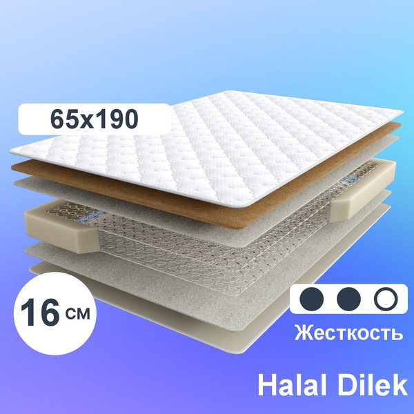 Матрас Мир Матрасов Аскона Halal Dilek, Независимые пружины, 65 ...