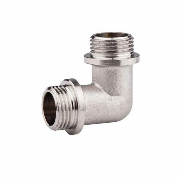 Угол латунный никелированный 1/2" наружная резьба TIM LM022N, LM022N ...