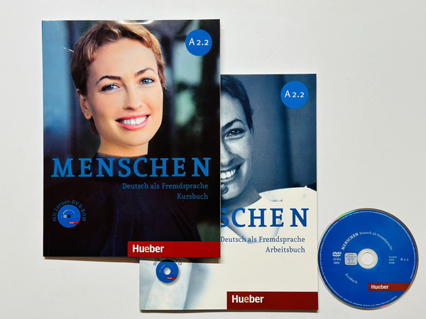 Menschen A2.2 комплект Kursbuch+Arbeitsbuch+DVD-ROM (Учебник + Рабочая ...