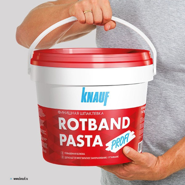 Шпаклёвка финишная Knauf Ротбанд Паста Профи, 5 кг купить по низкой ...