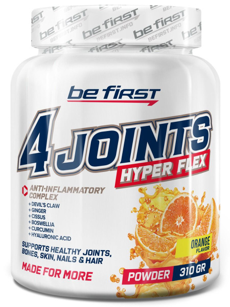 Комплекс хондропротекторов Be First 4joints Hyper Flex powder 310 г ...
