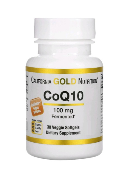 California Gold Nutrition Коэнзим Q10 100 мг - 30 растительных капсул ...