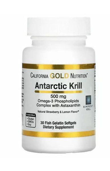 California Gold Nutrition, Масло антарктического криля, комплекс омега ...