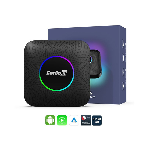 Carlinkit Tbox Led 8G + 128GB CarPlay Mini Box Android Автоматический ...