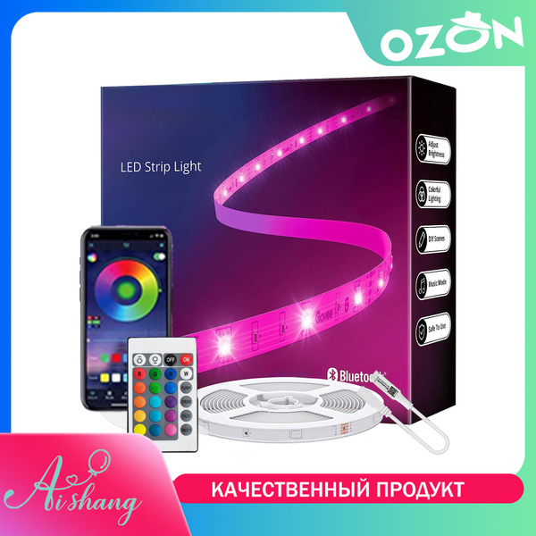 Светодиодная лента Aishang, 12В, IP20, 18 LED/m светодиодная лента с ...