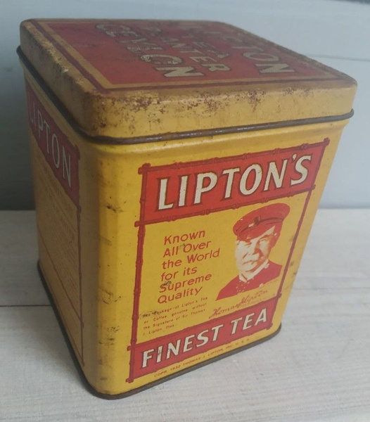 Жестяная винтажная банка Lipton купить по низким ценам в интернет ...