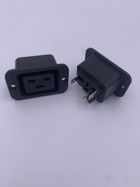 Разъем гнездо C19 IEC320 16A 250V на корпус внутреннее ("мама", розетка ...