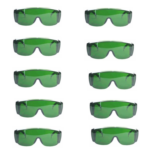 Lot De 3 Lunettes De Protection Laser OD4+ 1064nm YAG - 200-450nm & 800-2000nm
