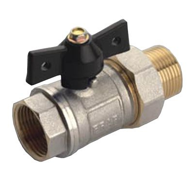 Кран шаровой с американкой 3/4" н/в бабочка латунный F214.05 - купить с ...
