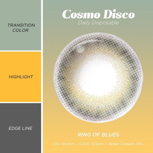 Moody Cosmo Disco (10 линз) 8.5 -5.50 Ring of Blues - купить с ...