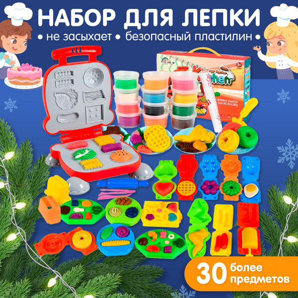 Kids Zone, Набор для лепки из теста с формочками/ Лепка для детей ...