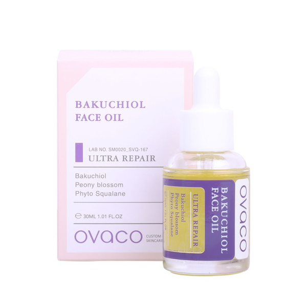 Сыворотка-масло для лица с бакучиолом Ovaco/Сыворотка для лица, шеи ...