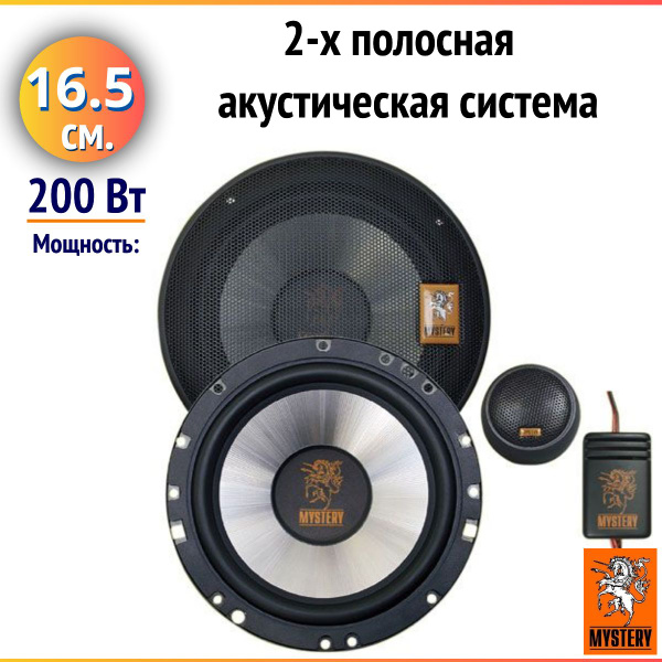 Автомобильная акустика Mystery MJ 650, компонентная, 16,5 см - купить ...