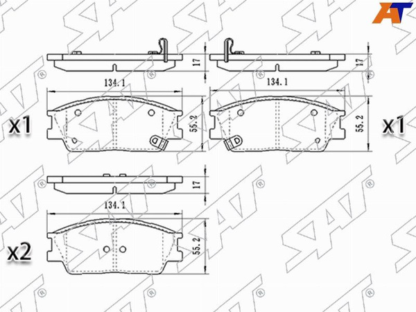 Колодки тормозные (Спереди) Ford Explorer 10-19