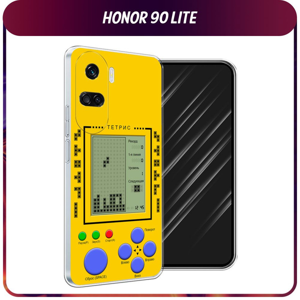 Силиконовый чехол на Honor 90 Lite / Хонор 90 Лайт "Принт тетрис ...