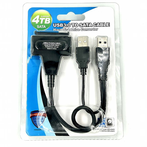 Кабель-конвертер HDD 3.5/2.5 USB 3.0 на SATA3 + 22pin, 5 Гбит/с + Доп ...