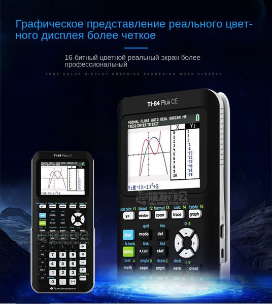 Texas Instruments TI-84 PLUS CE Цветной Экранный Графический ...