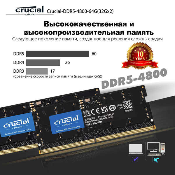 Модуль оперативной памяти Crucial Notebook-CrucialDDR532 ГБ (Notebook ...