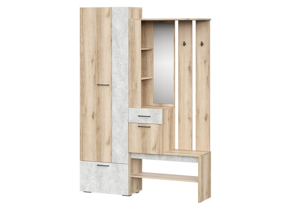 Прихожая Фаворит-1 (Дуб Делано/Цемент Светлый) купить на OZON по низкой ...