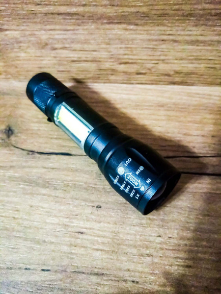 LED фонарь ручной светодиодный аккумуляторный тактический туристический ...
