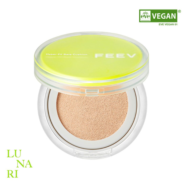 FEEV Корейский тональный кушон для лица Hyper Fit Bare Cushion #01 Fair ...