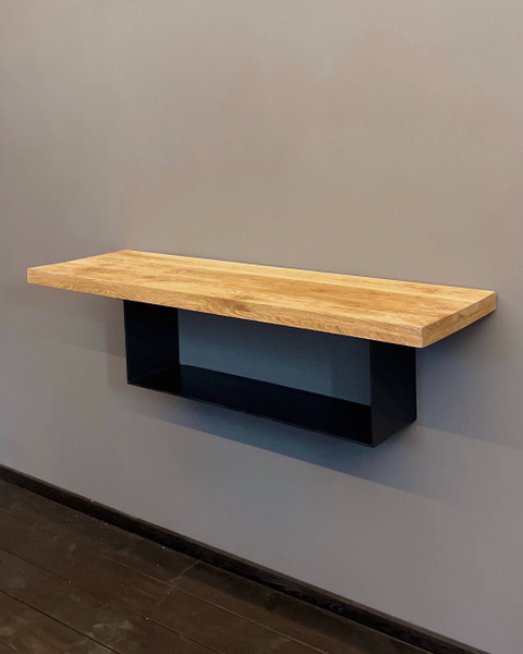 Вопросы и ответы о Консоль из массива дуба подвесной столик дубовый ...