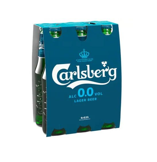 Пиво безалкогольное Carlsberg Lager 0,0%, 6 х 0,33л, Германия - купить ...