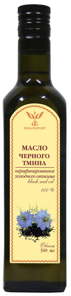 Dial-Export Масло черного тмина нерафинированное холодного отжима 500 ...
