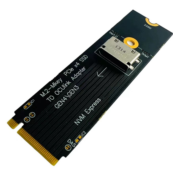 Переходник M.2 NVME на U.2 Oculink SFF-8612 PCI-E NGFF GEN4 - купить с ...