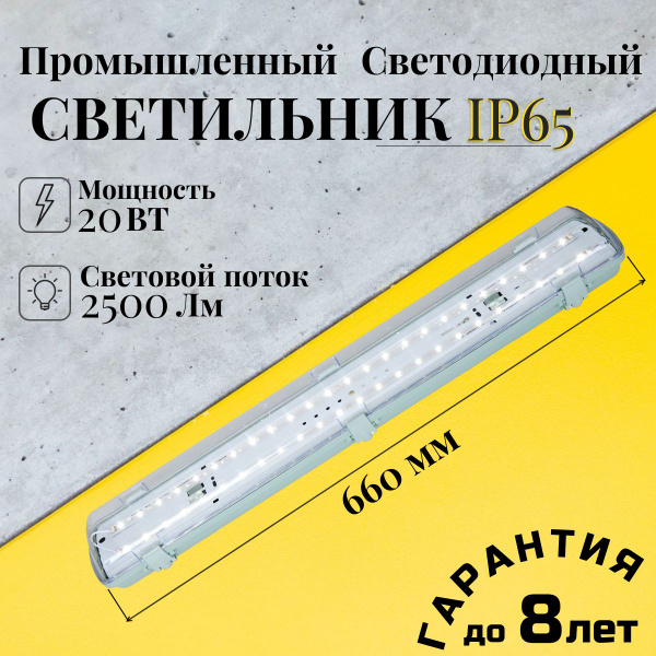 Потолочный светильникВСЕСВЕТОДИОДЫЛинейный светодиодный светильник ...