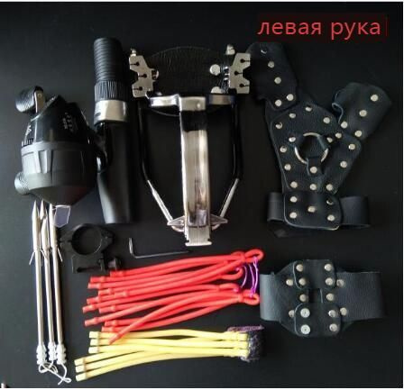 Набор рыболовных рогаток с катушкой, дротиками и эластичной резинкой ...