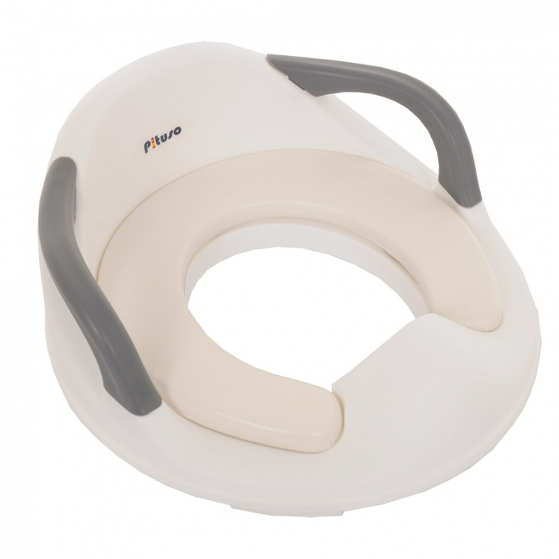 Характеристики Накладка на унитаз мягкая Pituso со спинкой Серый ...